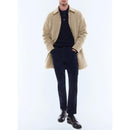 Water-Repellent Fabric Coat - Beige