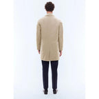 Water-Repellent Fabric Coat - Beige