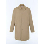 Water-Repellent Fabric Coat - Beige