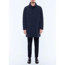 Water-Repellent Fabric Coat - Blue