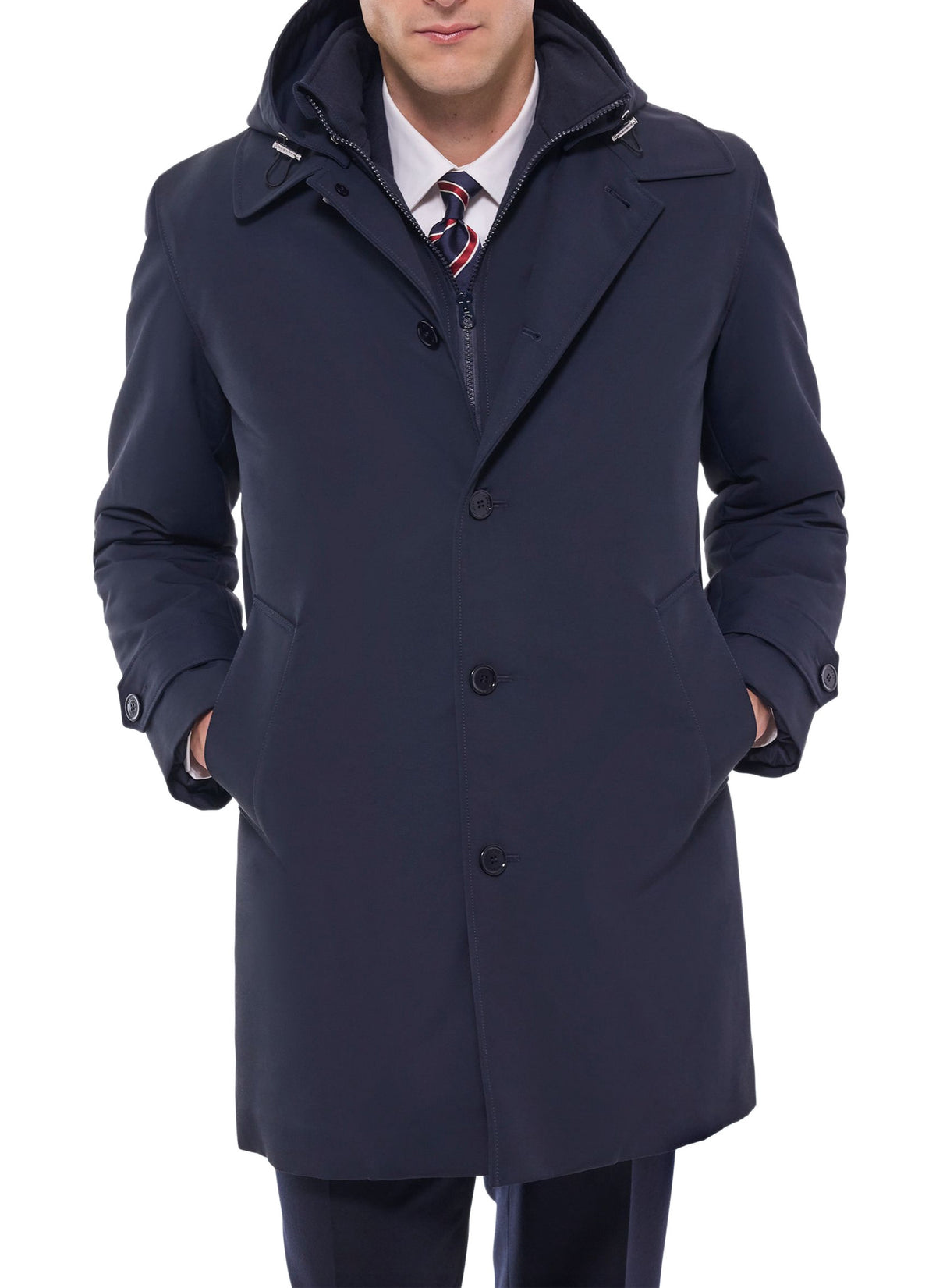 Parka À Parementure - Marine
