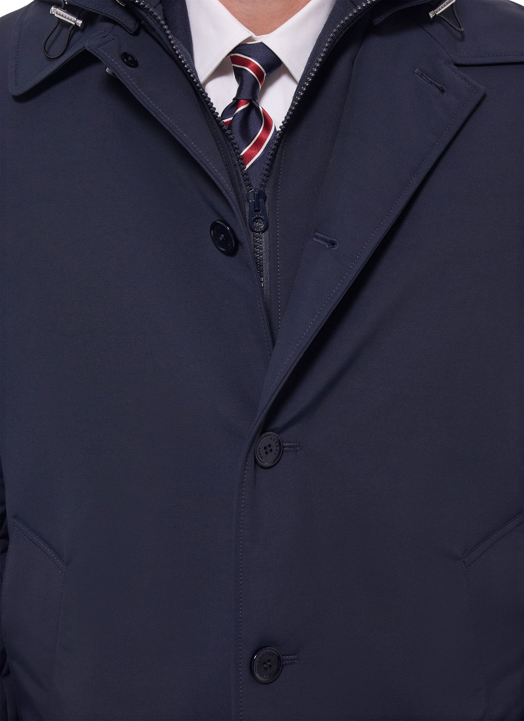 Parka À Parementure - Marine