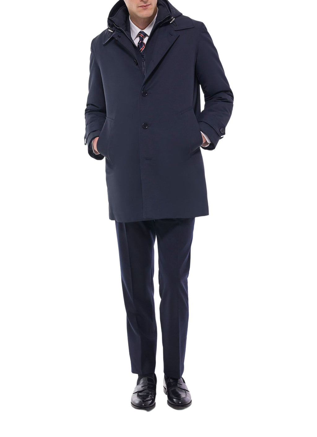 Parka À Parementure - Marine