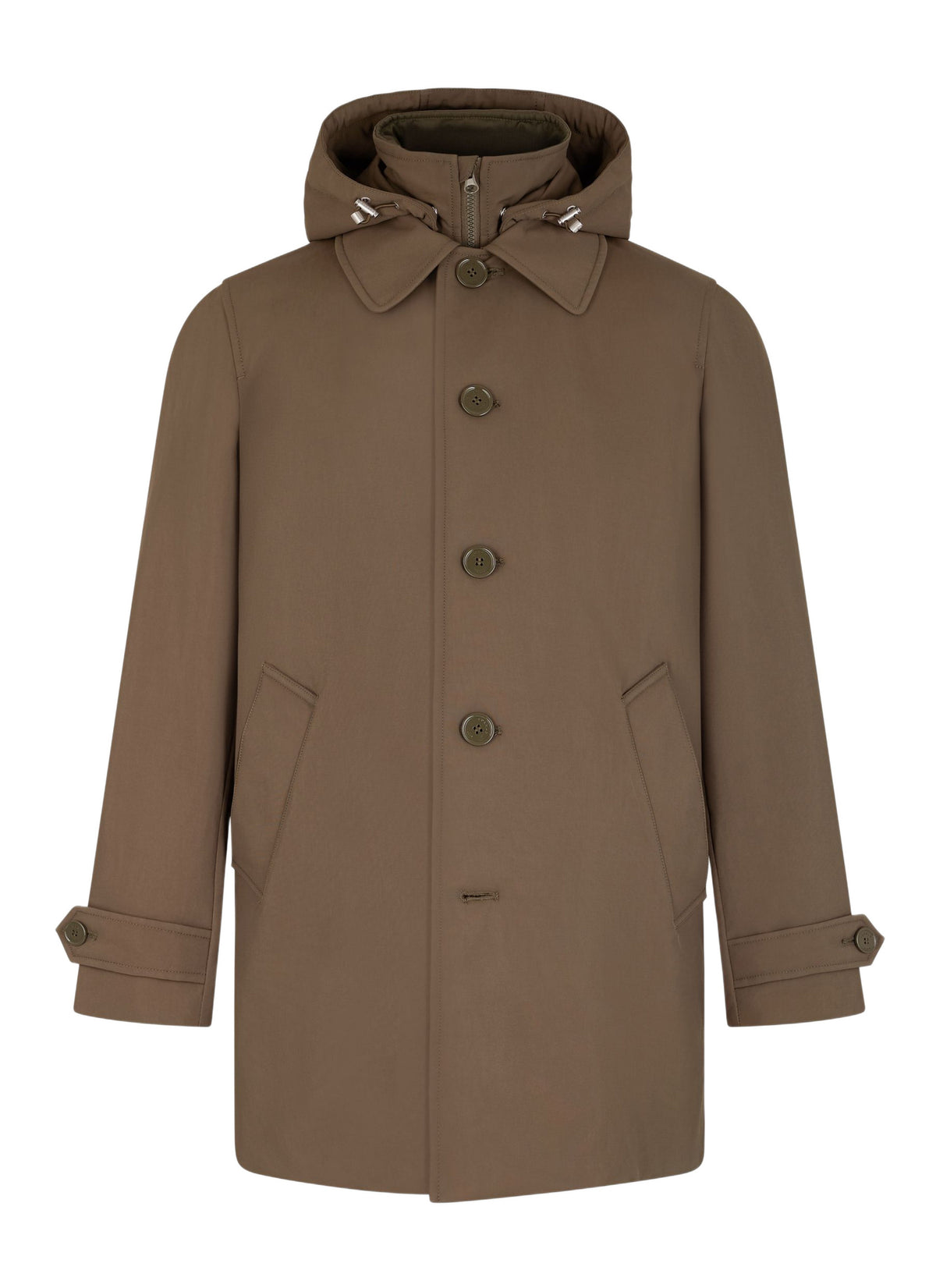 Parka À Parementure - Olive
