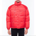 Down Jacket With Removable Mittens - Red