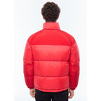 Down Jacket With Removable Mittens - Red