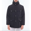Parka acolchada con múltiples bolsillos - Negro