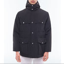 Quilted Multi-Pocket Parka - Black