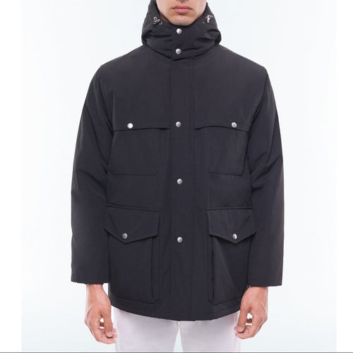 Parka Multi-Poches Matelassée - Noir