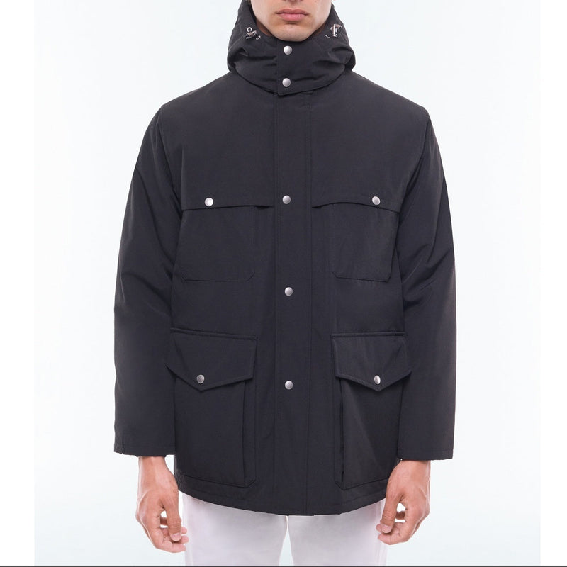 Parka Multi-Poches Matelassée - Noir