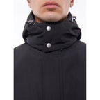 Parka acolchada con múltiples bolsillos - Negro