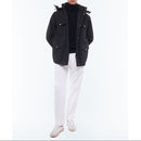 Quilted Multi-Pocket Parka - Black