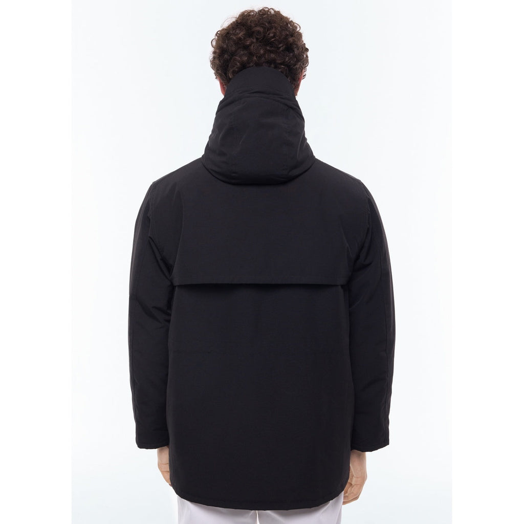 Parka acolchada con múltiples bolsillos - Negro