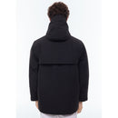 Quilted Multi-Pocket Parka - Black