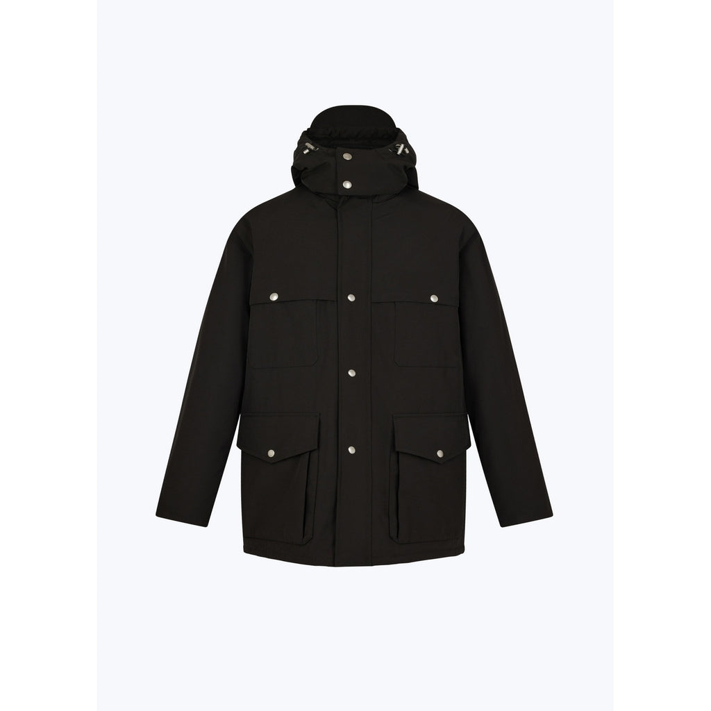 Gesteppter Parka Mit Vielen Taschen - Schwarz