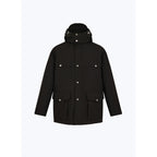 Parka acolchada con múltiples bolsillos - Negro