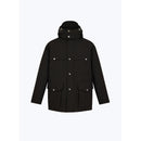 Quilted Multi-Pocket Parka - Black