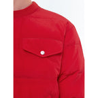 Gestepptes Sweatshirt aus wasserabweisendem Canvas - Rot