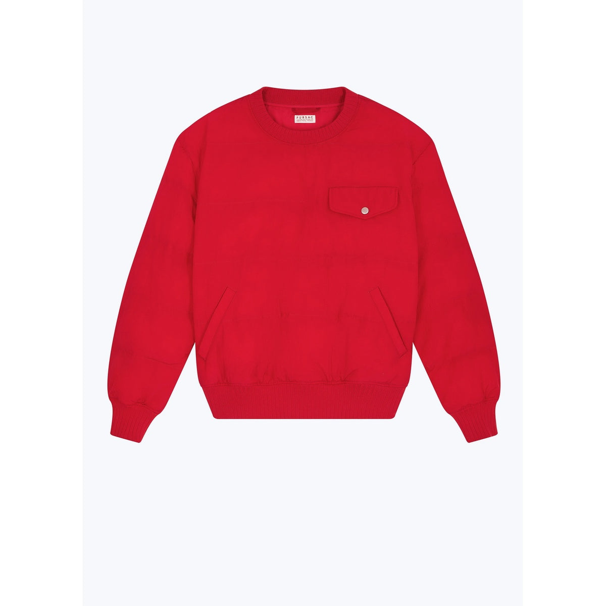 Gestepptes Sweatshirt aus wasserabweisendem Canvas - Rot