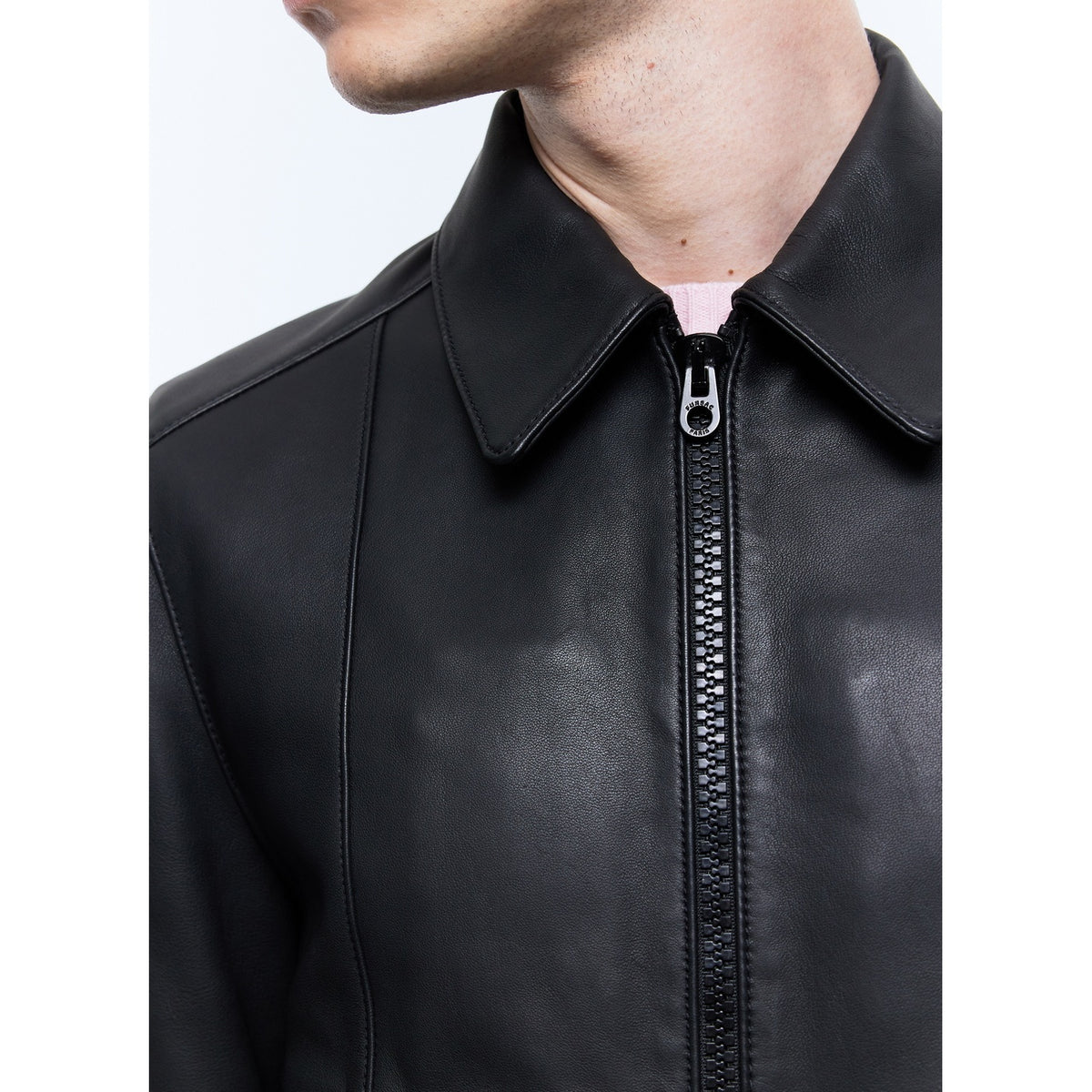 Certified Lambskin Leather Jacket - Black