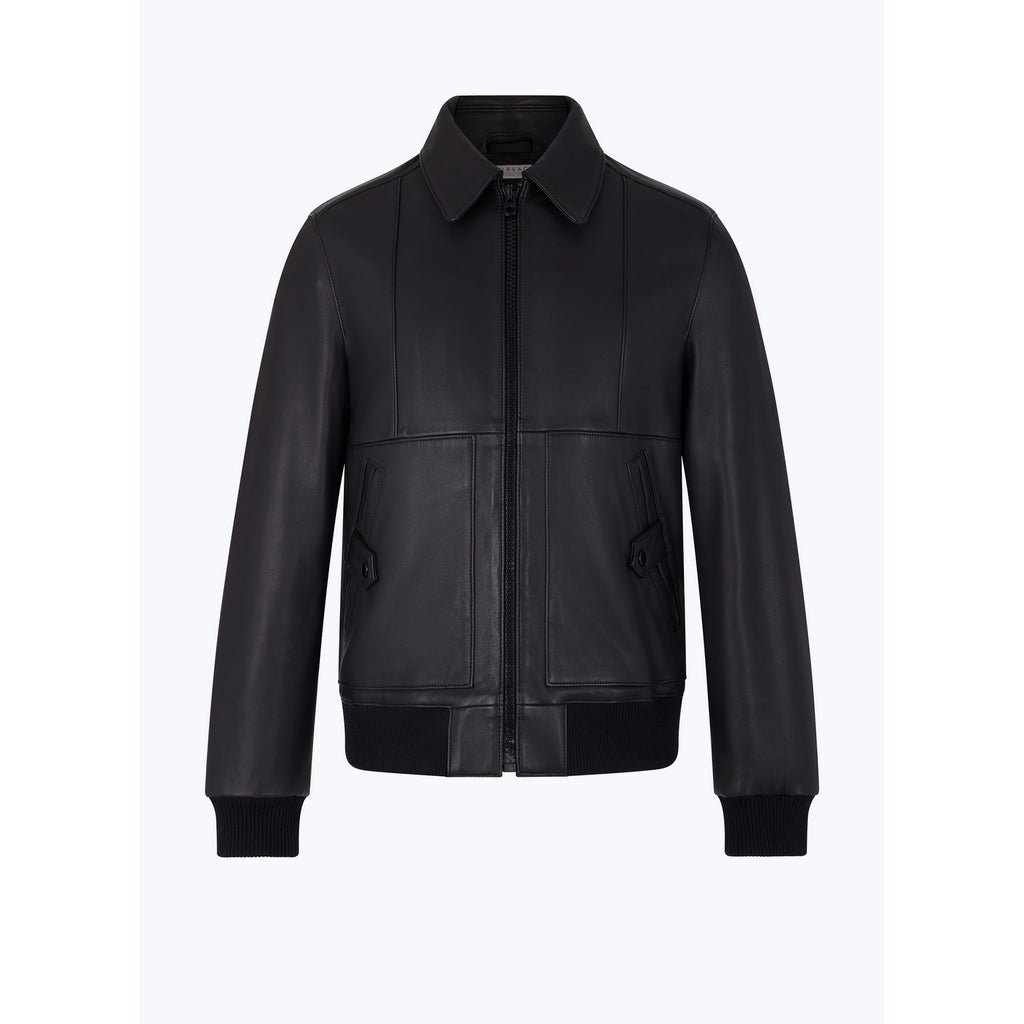 Certified Lambskin Leather Jacket - Black