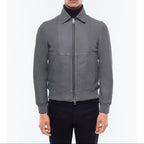 Certified Lambskin Leather Jacket - Gray