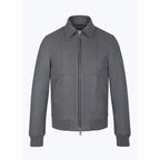 Certified Lambskin Leather Jacket - Gray
