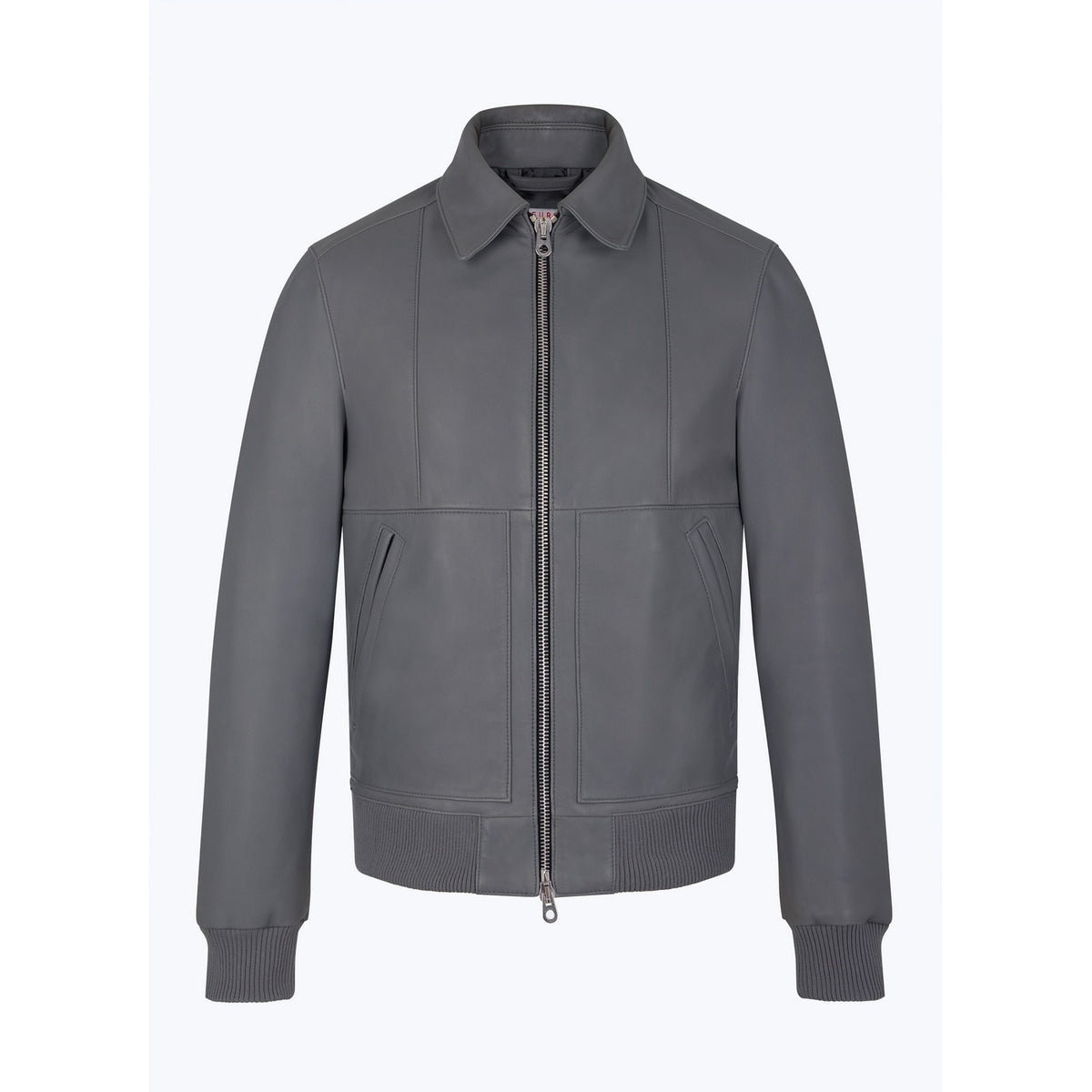 Certified Lambskin Leather Jacket - Gray