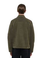 Blouson Trucker En Daim - Taupe