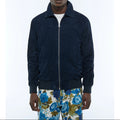 Suede Jacket - Navy Blue