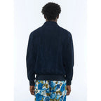 Suede Jacket - Navy Blue