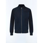 Suede Jacket - Navy Blue