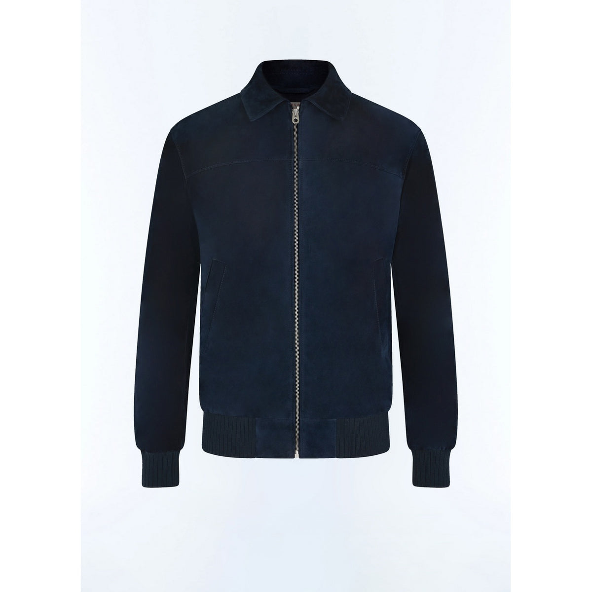 Suede Jacket - Navy Blue