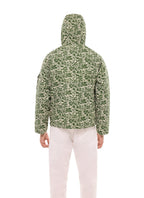 Parka con stampa mimetica - Oliva