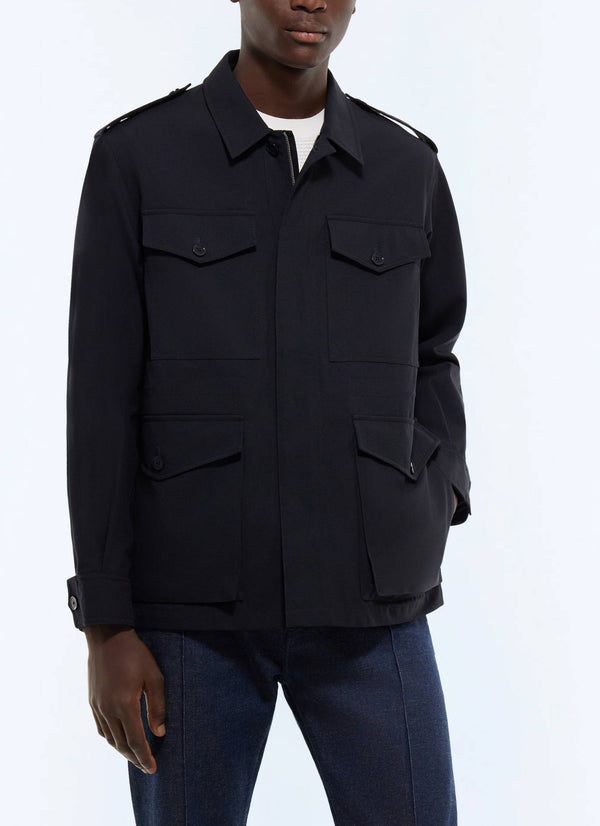 Technical Safari Jacket - Navy