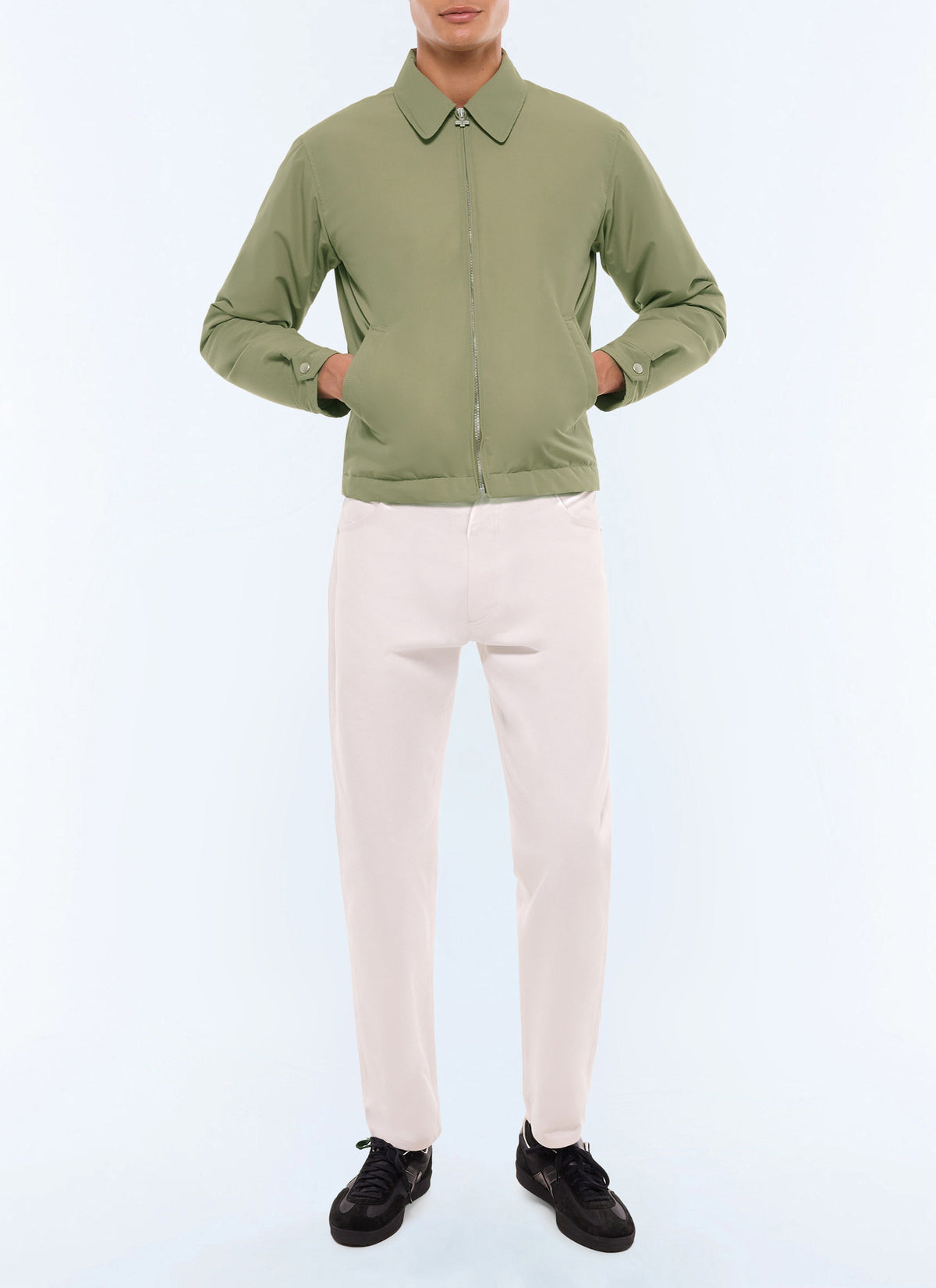 Blouson Matelassé Zippé - Kaki