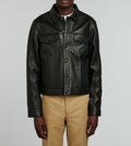 Fursac - Blouson En Cuir Grainé - Noir