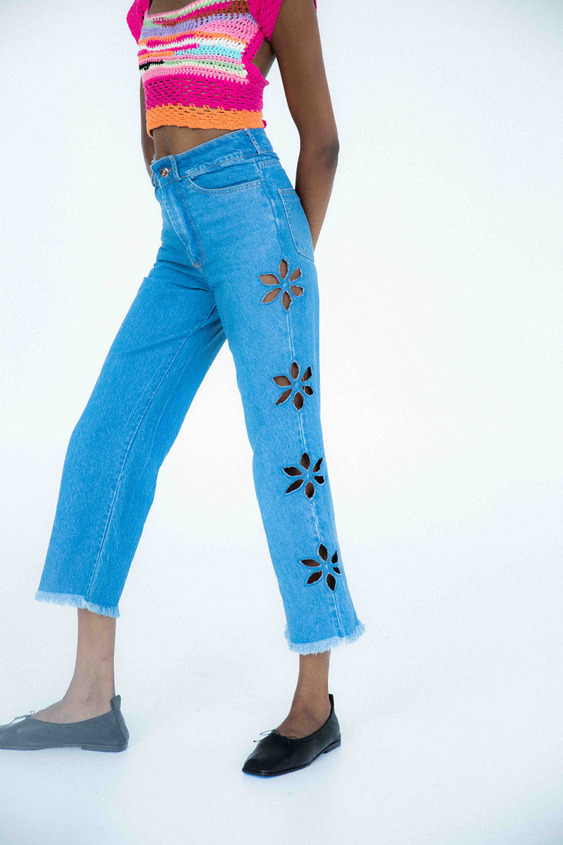 Jazmin Summer Denim Pants - Denim
