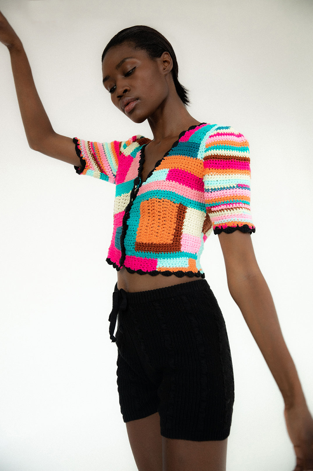 Tini Crochet Cardigan - Multi