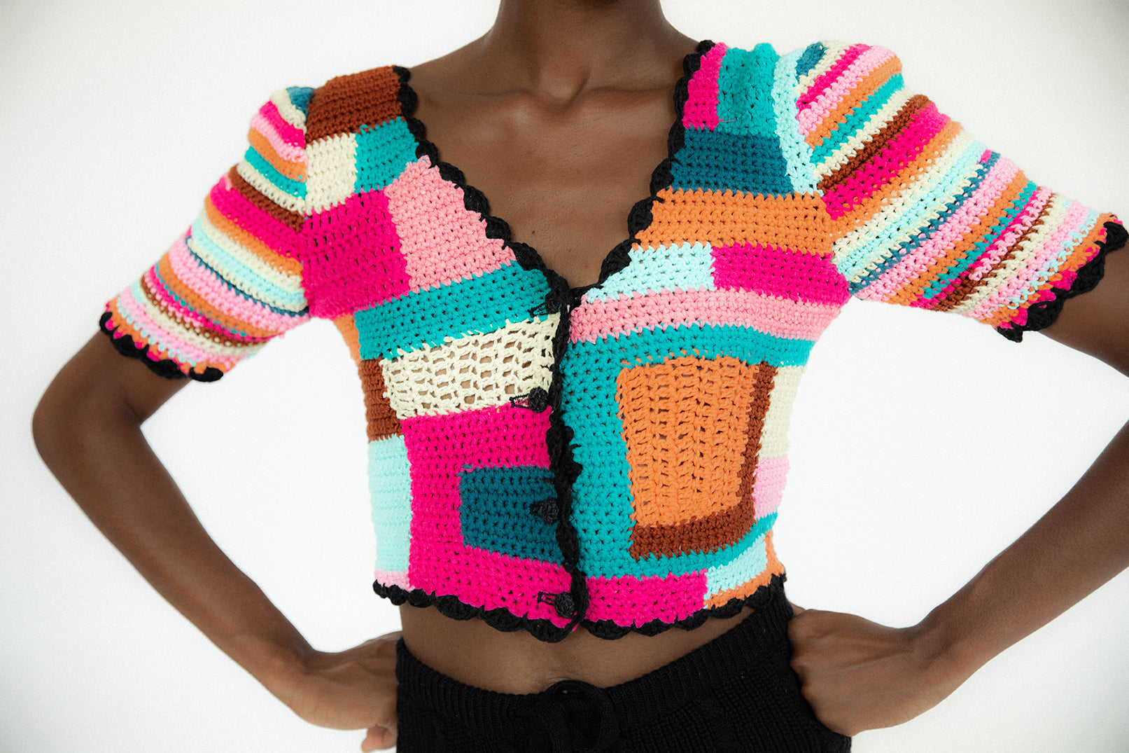 Tini Crochet Cardigan - Multi