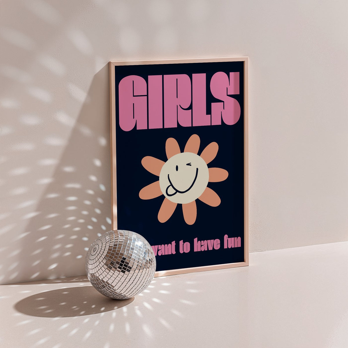 Groovy - Affiche Girls Just Want To Have Fun - Multi