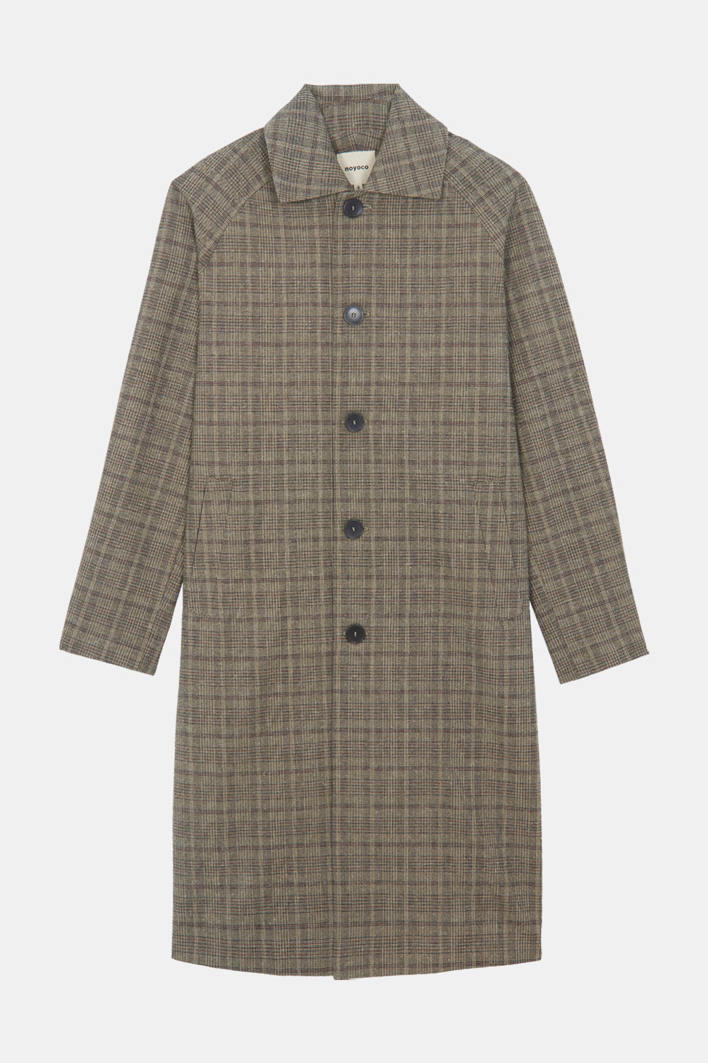 Manteau Mac Mayfair Laine Upcyclée Beige Checks