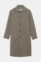 Manteau Mac Mayfair Laine Upcyclée Beige Checks