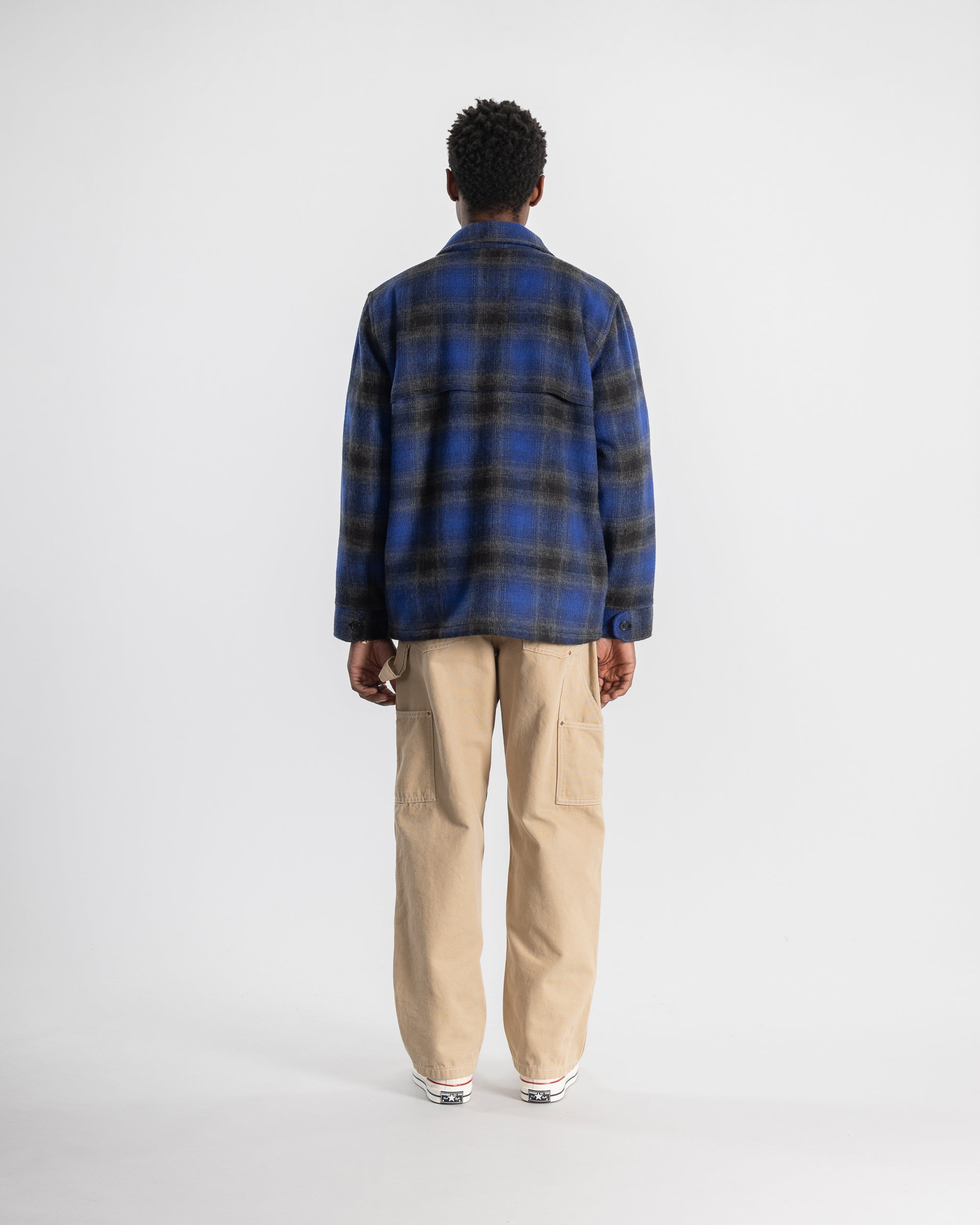 Chaqueta Mackinaw - Cuadros Azul Marino