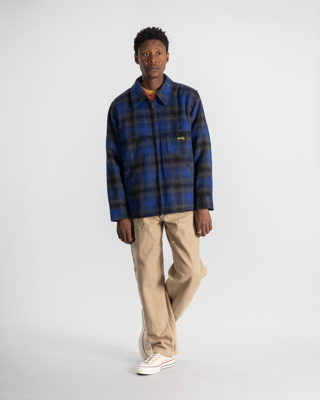 Chaqueta Mackinaw - Cuadros Azul Marino