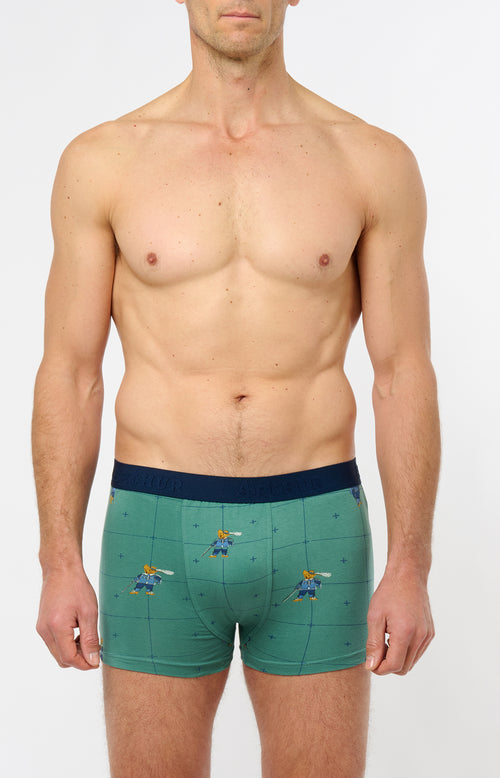 Mac Shorty Eslasti Maxi Vert - Homme