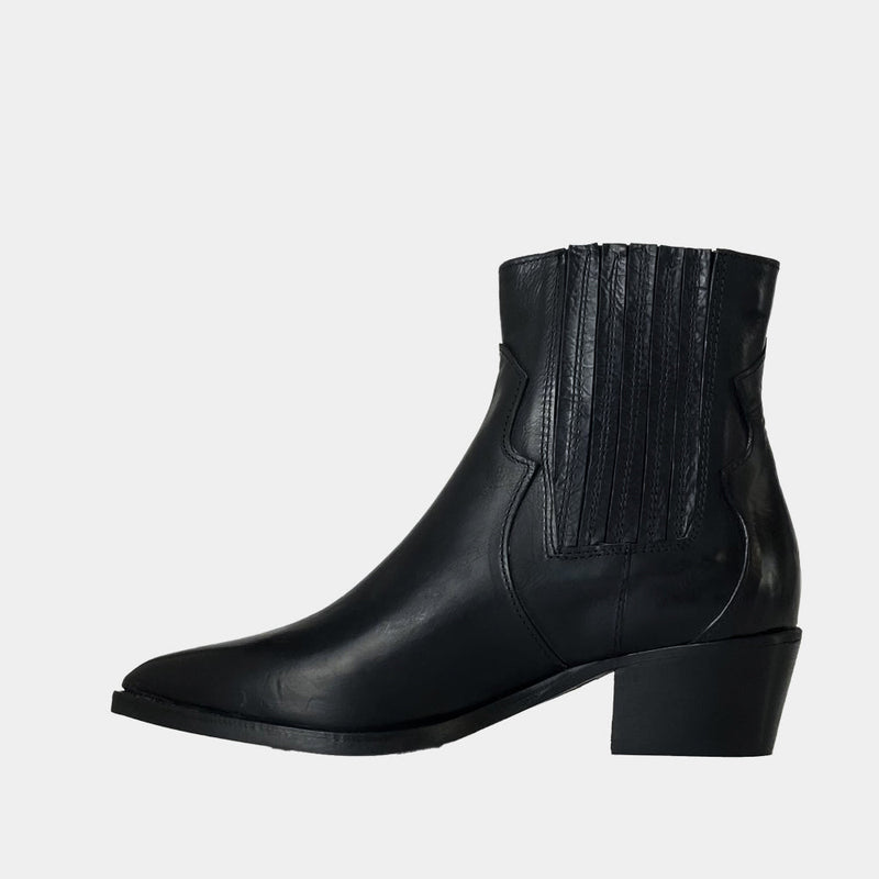 Boots Ann Tuil Madame Bis - Cuir Noir