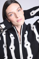 Gilet A Contraste Maddie - Noir Et Blanc - Femme