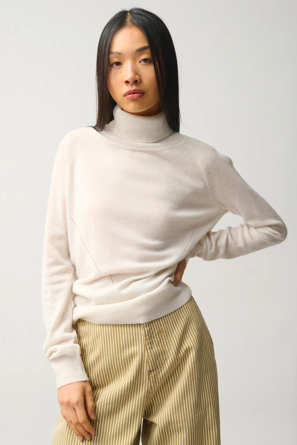 Jersey Cuello Alto - Madeline - Marfil