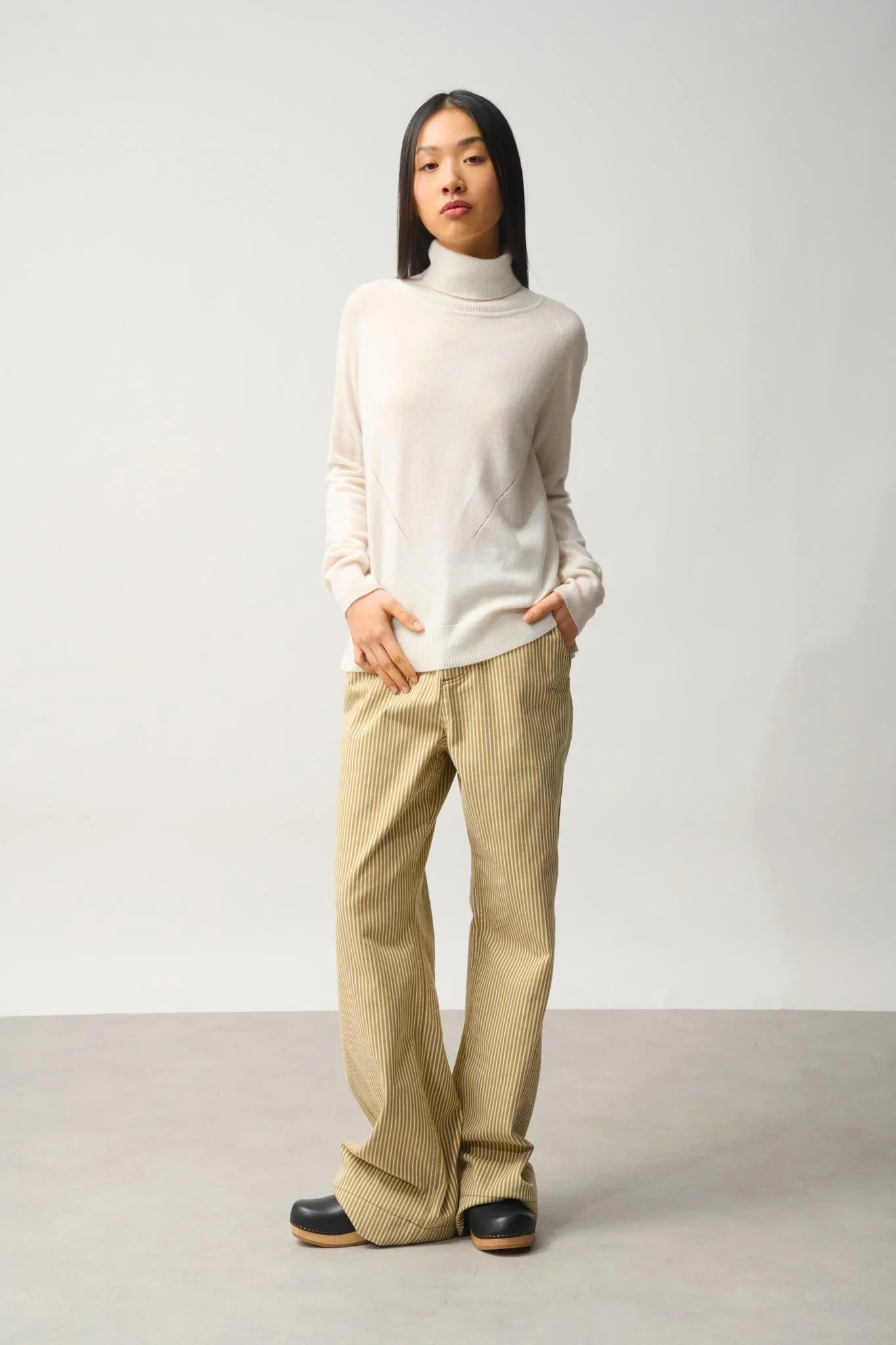 Jersey Cuello Alto - Madeline - Marfil